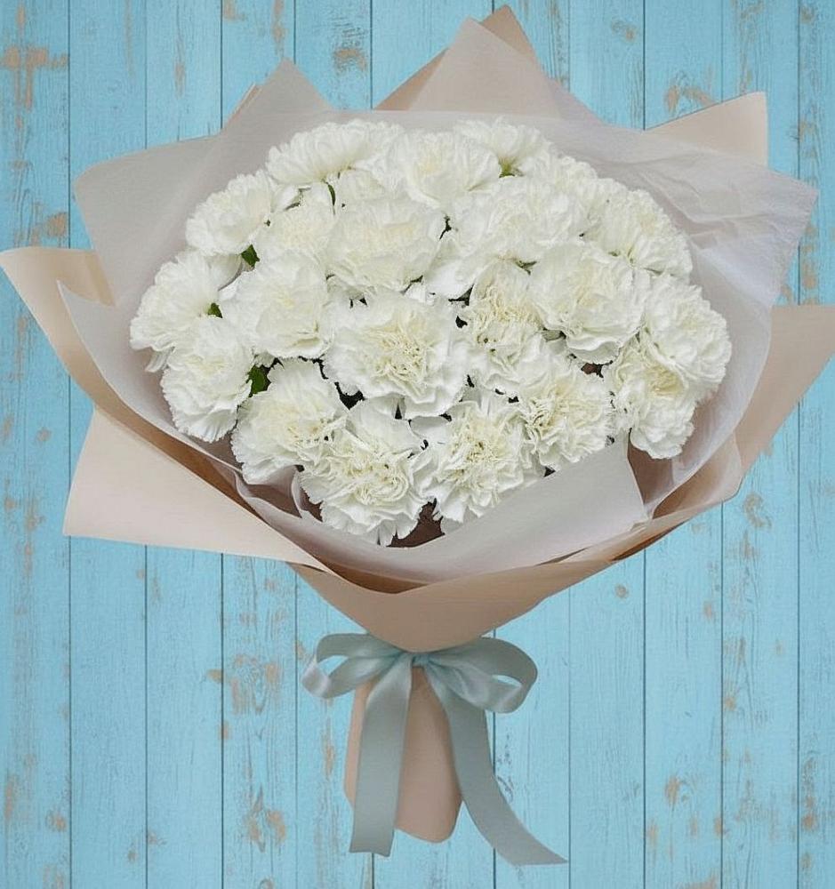 Букет цветов из: Гвоздики в Реж