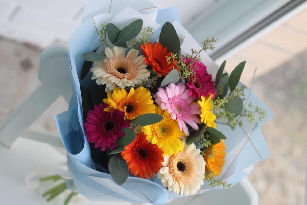 Букет цветов из: Герберы в Реж