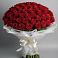 Букет 101 Красная роза Блэк Мэджик в Реж
