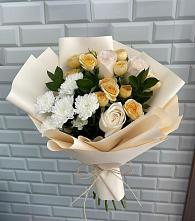Букет цветов из:  Розы и Хризантемы #REPLACE_PRED# Реж