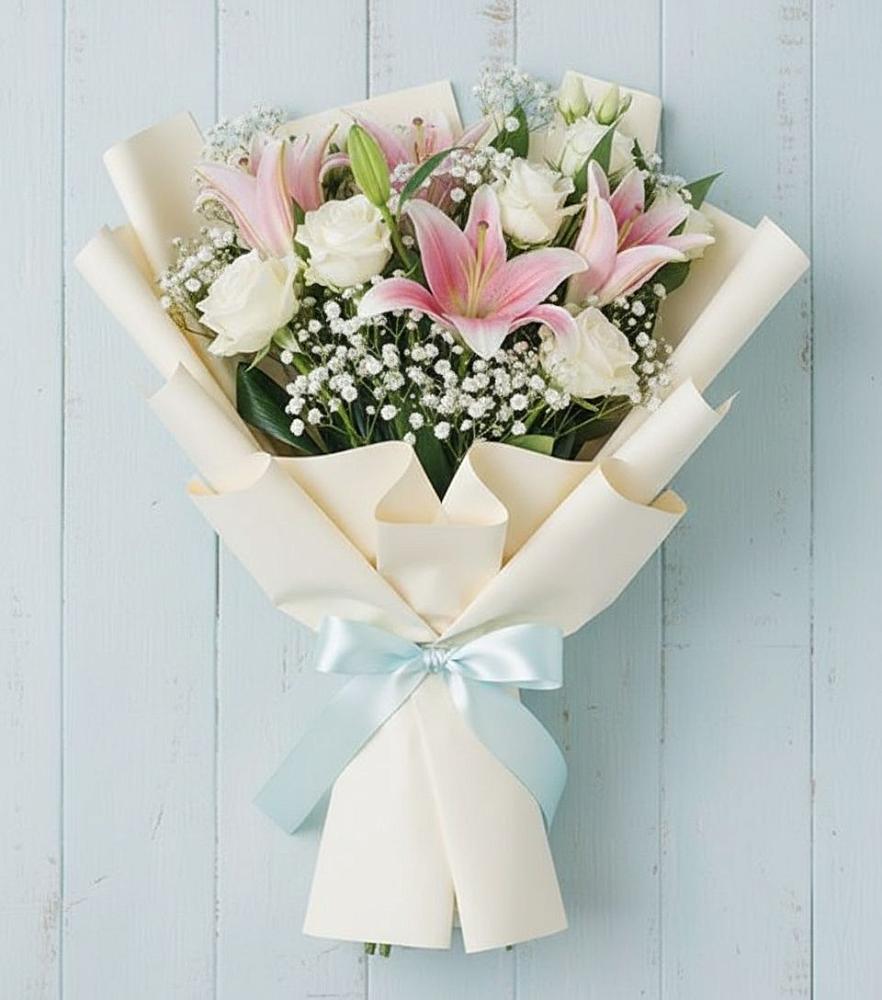 Букет цветов из: Лилии в Реж