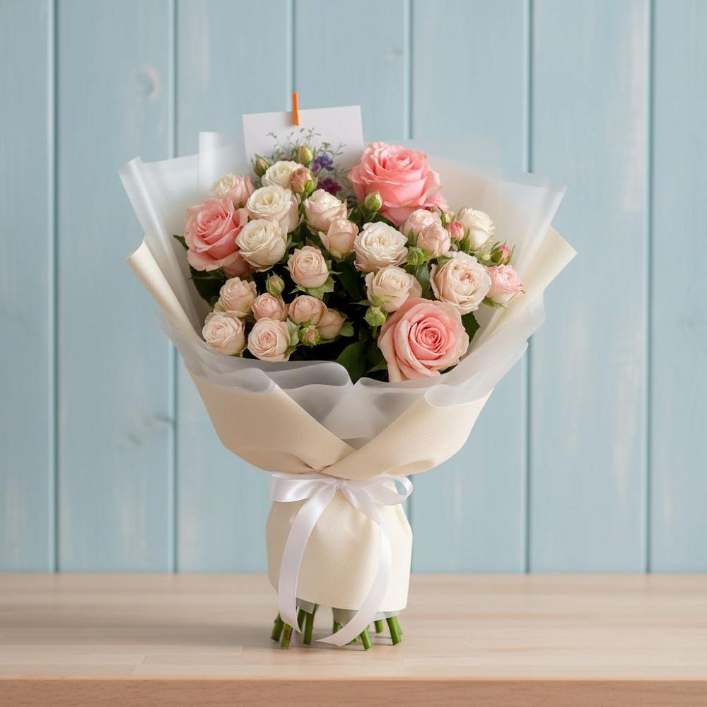 Букет цветов из: Розы в Реж