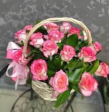 Цветочная композиция из Розы в корзине #REPLACE_PRED# Реж