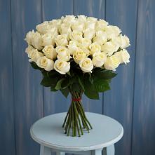 Букет 51 Белая роза Эдлесс Лав в Реж