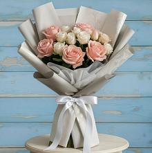 Букет цветов из:  Розы #REPLACE_PRED# Реж