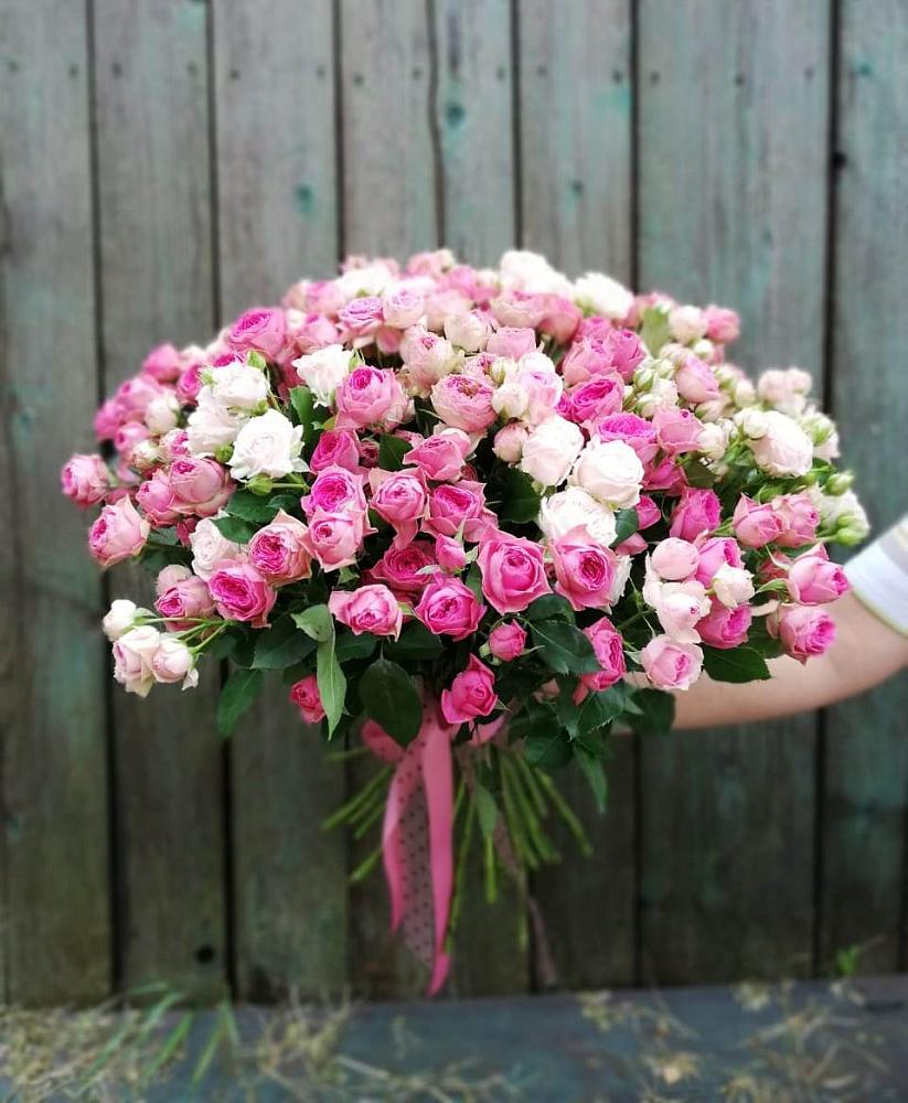 Букет Розовые кустовые розы Натали и Лав Лидия в Реж