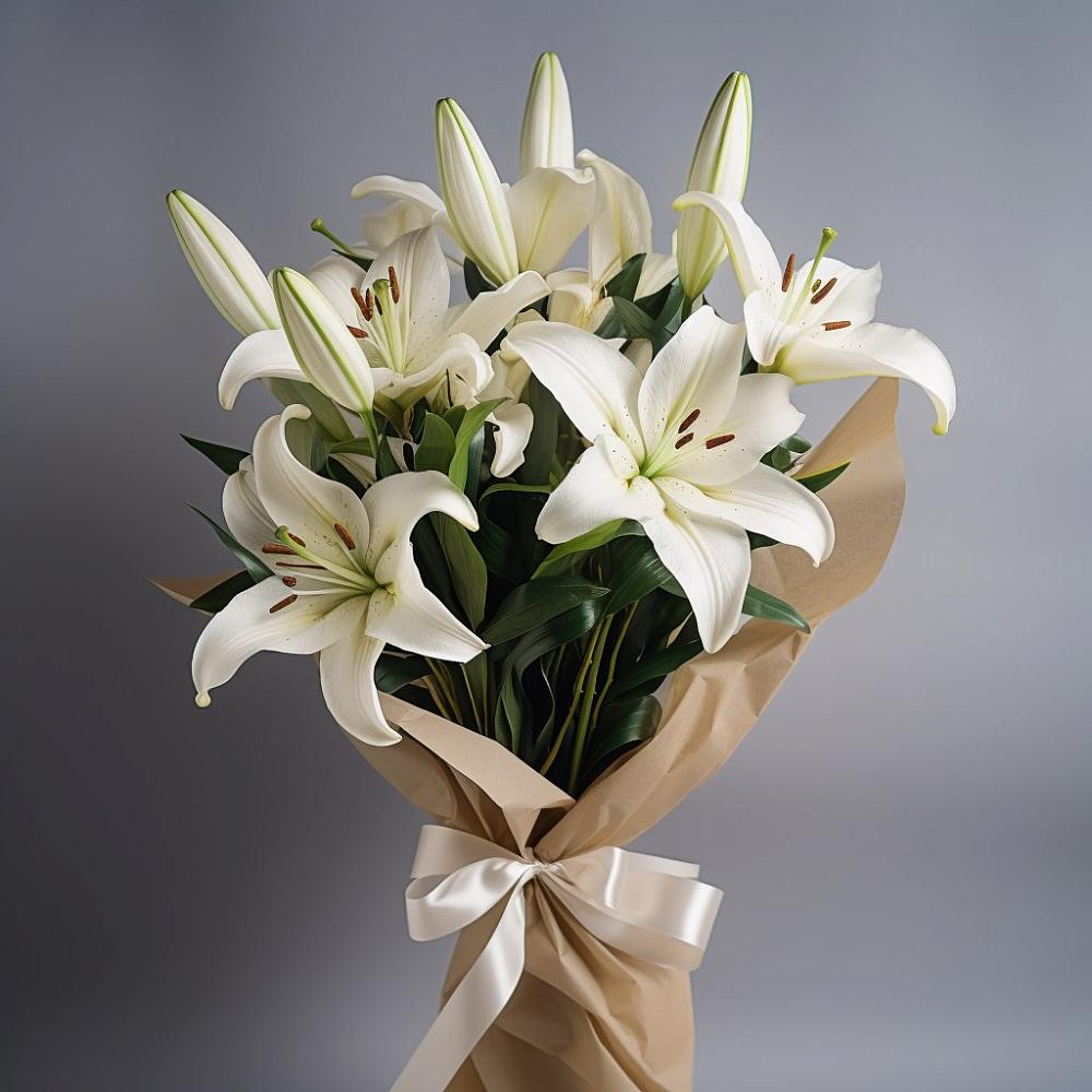 Букет цветов из: Лилии в Реж