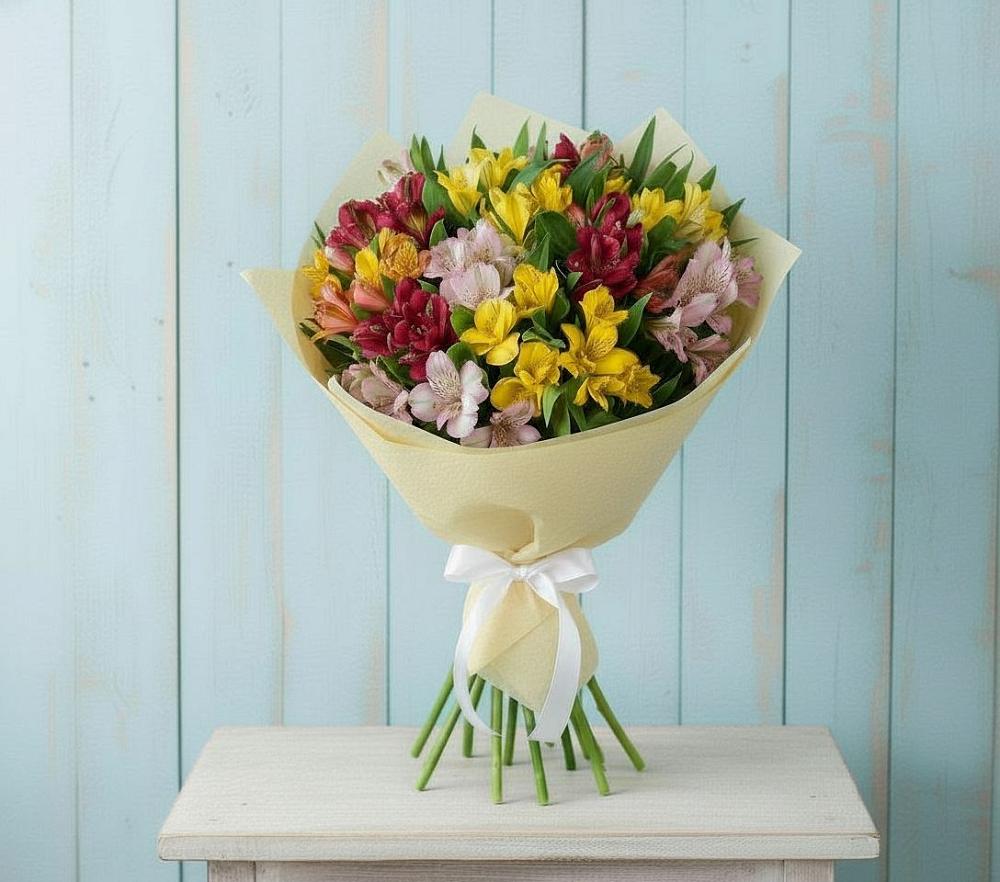 Букет цветов из: Альстромерии в Реж
