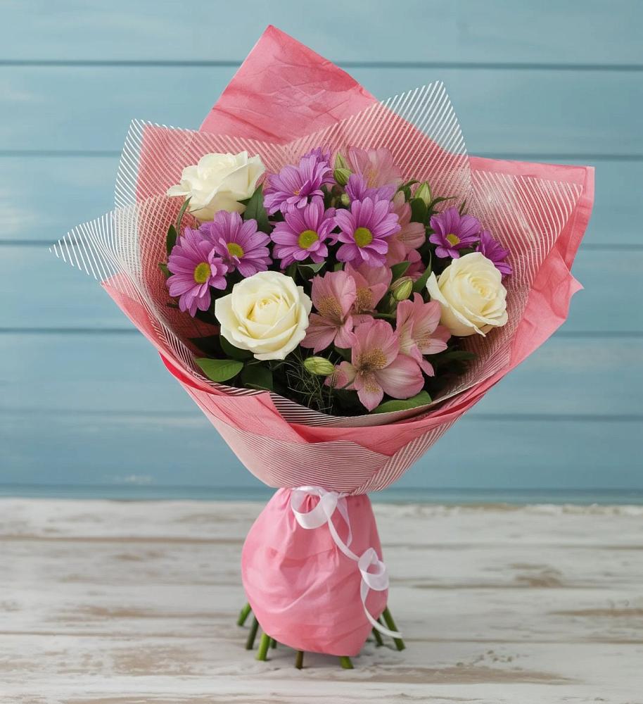 Букет цветов из: Герберы в Реж