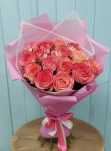 Букет 15 Розовых роз Равель #REPLACE_PRED# Реж