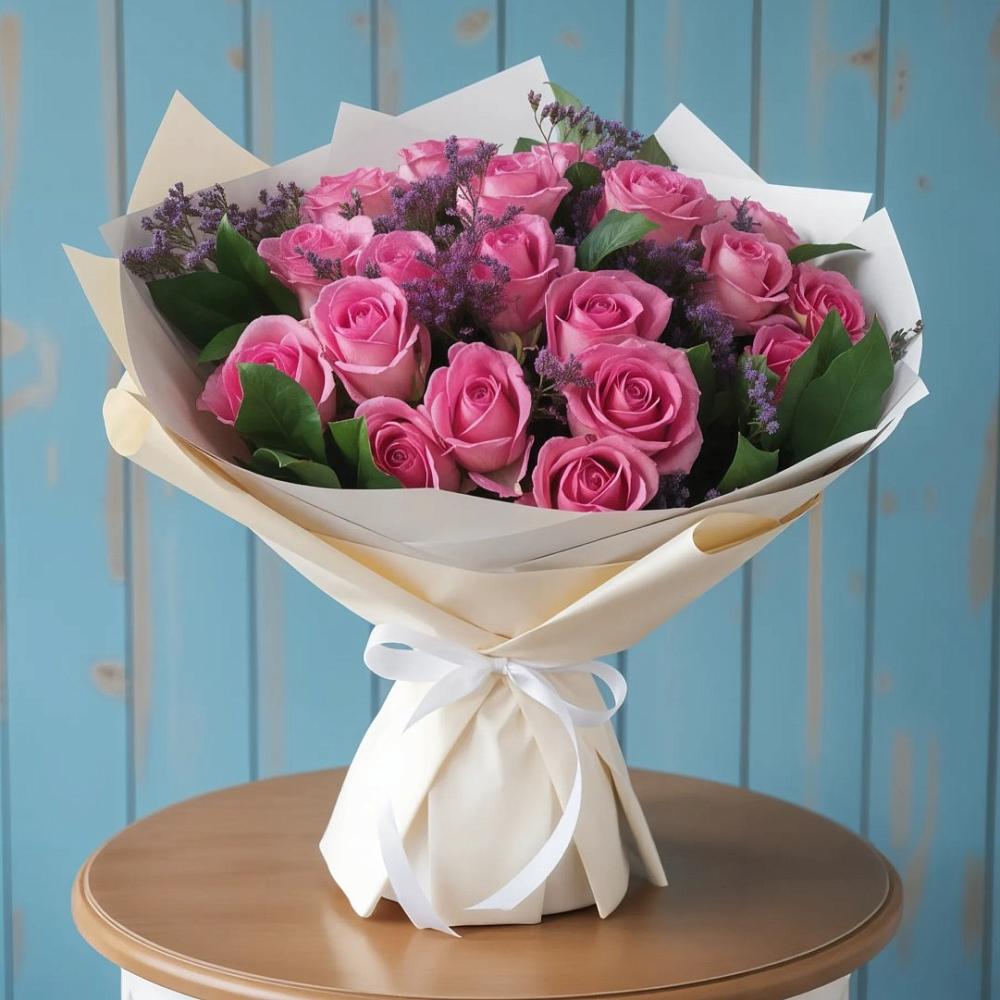 Букет цветов из: Розы в Реж