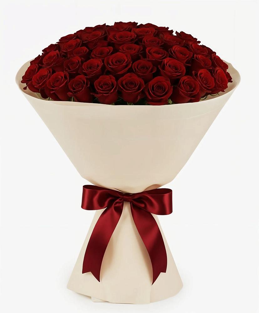 Букет 101 Бордовая роза Блэк Бакарра в Реж