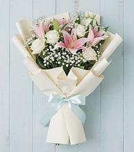 Букет цветов из:  Лилии в Реж