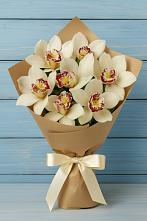 Букет цветов из:  Орхидеи и Розы в Реж