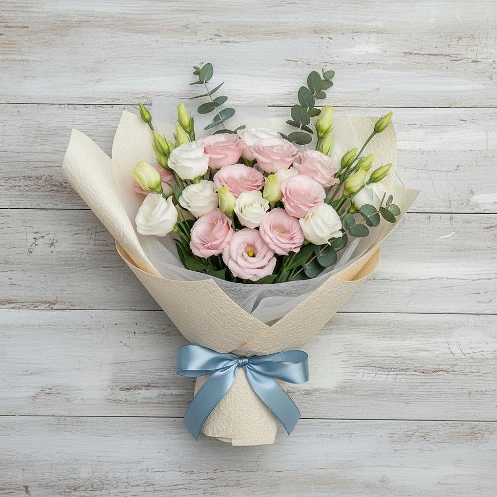 Букет цветов из: Лизиантусы в Реж